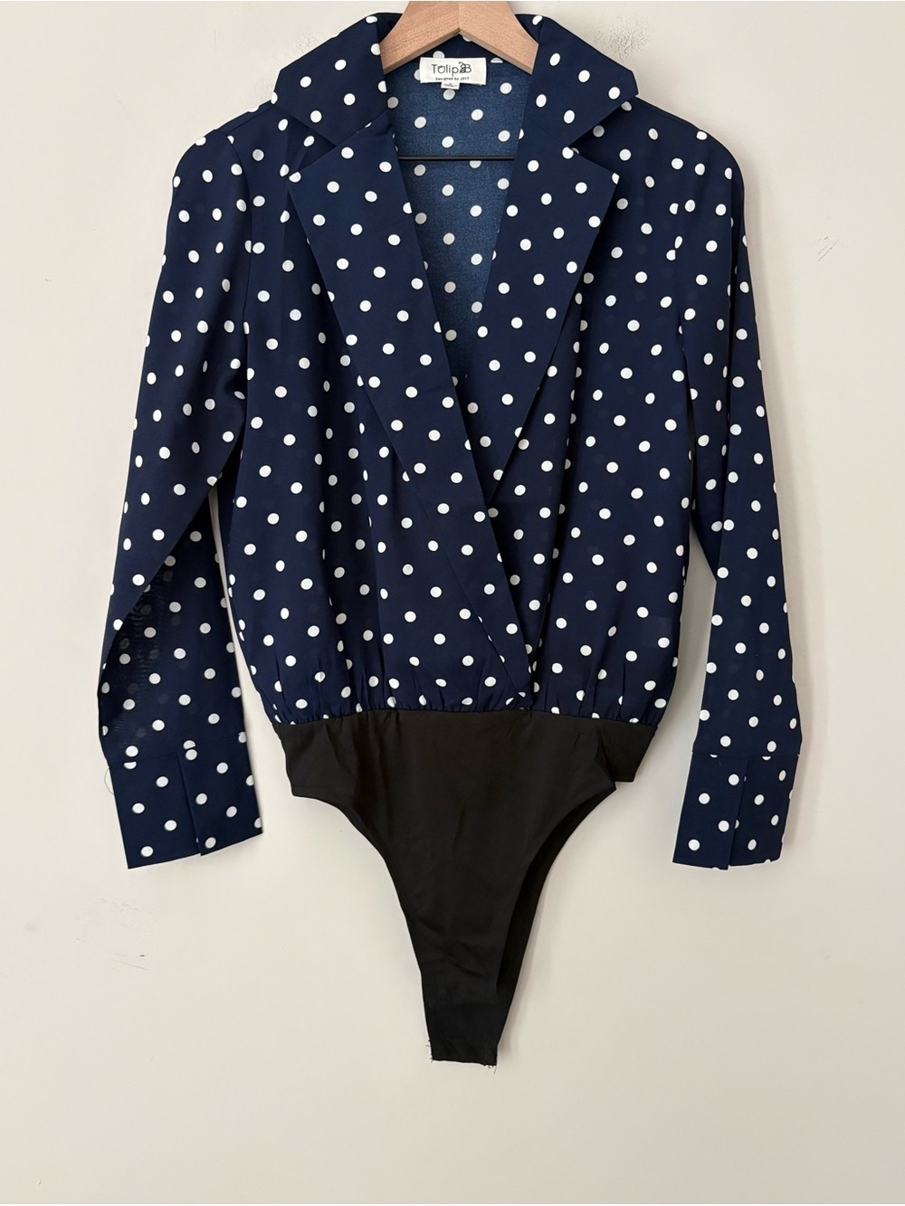 Tulip B Polka Dot Long-Sleeve Bodysuit